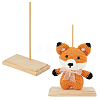 Crochet Doll Wood Display Stands ODIS-WH0070-10-1