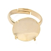 Adjustable Brass 4 Prong Ring Settings KK-K414-04D-G-2