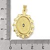 Brass Micro Pave Cubic Zirconia Pendants KK-Z102-07G-01-3
