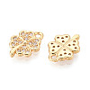 Brass Micro Pave Cubic Zirconia Charms X1-KK-N263-117G-2