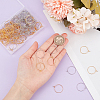 SOFPLATE 200Pcs 2 Colors Brass Wine Glass Charm Rings KK-SP0001-32A-3