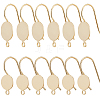 20Pcs 2 Styles Brass Earring Hooks KK-BBC0011-29-1