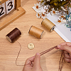 3 Roll 3 Colors Flat Waxed Polyester Thread String YC-CL0001-01A-3