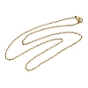 304 Stainless Steel Cable Chain Necklaces STAS-O053-11G-4