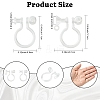 24Pcs Plastic Clip-on Earring Findings KY-YW0002-33-3