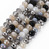 Electroplate Glass Beads Strands X-EGLA-S194-18C-1