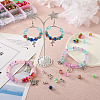 DIY Beaded Dangle Earring Pendant Decoration Making Kit DIY-TA0008-02-14