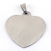 Non-Tarnish 201 Stainless Steel Mirror Polished Finish Stamping Blank Tag Pendants LS-STAS-R064-82-2
