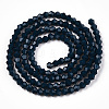 Opaque Solid Color Imitation Jade Glass Beads Strands EGLA-A039-P2mm-D09-3
