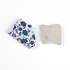 Porcelain Cabochons PORC-WH0033-09-2