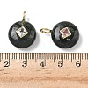 Natural Moss Agate Pendants G-I391-01G-07-3