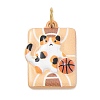 Printed 304 Stainless Steel Pendants SA-CBA4D1F-09G-B-1