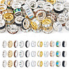 55Pcs 11 Styles Alloy Glass & Iron Rhinestone Spacer Beads FIND-TA0008-70C-1