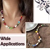 54Pcs 9 Colors Handmade Millefiori Lampwork Beads LAMP-YW0004-20-6