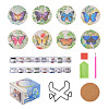 5D DIY Diamond Painting Cup Mat Kits DIY-TAC0021-09A-12