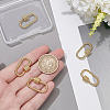 5Pcs Brass Screw Carabiner Lock Charms KK-NB0003-53-3