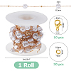 DIY Brass ABS Imitation Pearl Bead Handmade Chains Necklaces Making Kits DIY-HS0001-65D-2