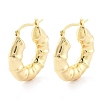 Brass Hoop Earrings EJEW-H301-01G-01-1