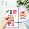 8 Sheets 8 Styles PVC Waterproof Wall Stickers DIY-WH0345-205-3