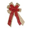 Christmas Linen Big Bowknot Pendant Decorations AJEW-M041-03D-2