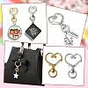 20Pcs 4 Styles Heart/Star Alloy Swivel Clasps FIND-YW0005-60-9