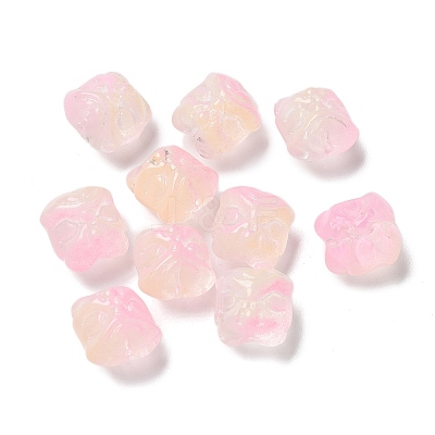 Baking Paint Transparent Glass Beads X1-GLAA-C035-01J-1