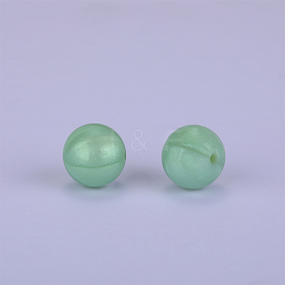 Round Silicone Focal Beads SI-JX0046A-121-1