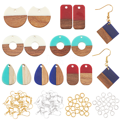 DIY Dangle Earring Making Kits DIY-OC0007-20-1