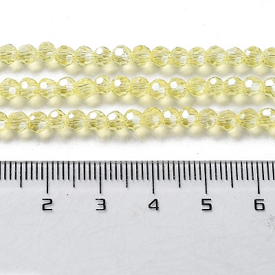 Electroplate Glass Bead Strands EGLA-R015-4mm-26-1