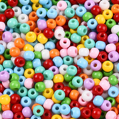 Baking Paint Glass Seed Beads SEED-N007-02C-1