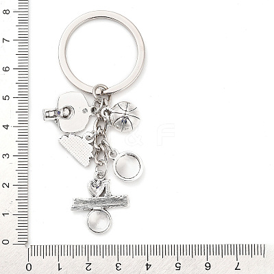 Zinc Alloy Keychains KEYC-I118-01ASP-04-1