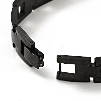 304 Stainless Steel Stackable Solide Link Chains Bracelet BJEW-G649-14-1