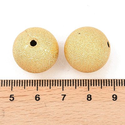 Textured Brass Beads KK-F931-31B-G-1