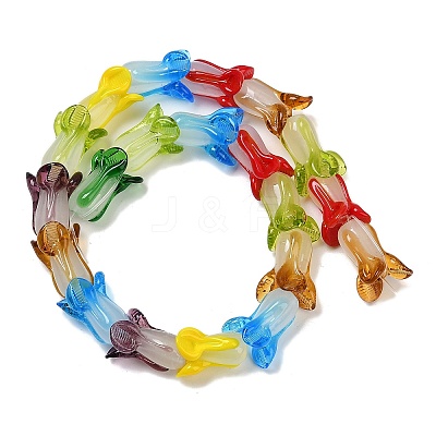 Handmade Lampwork Beads Strands LAMP-G166-11-1