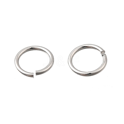 Brass Open Jump Rings KK-B147-03E-P-1