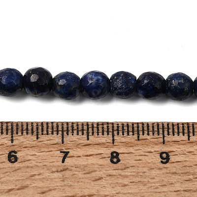 Natural Dyed Lapis Lazuli Beads Strands LS-G-G059-6mm-1