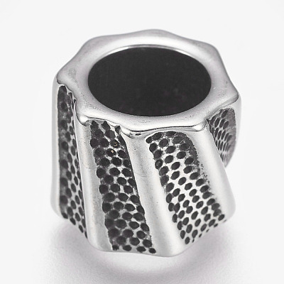304 Stainless Steel Beads STAS-O101-10AS-1