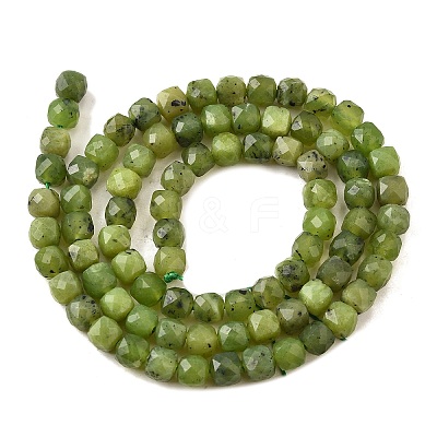 Natural Canadian Jade Beads Strands G-G259-C03-4x4mm-1