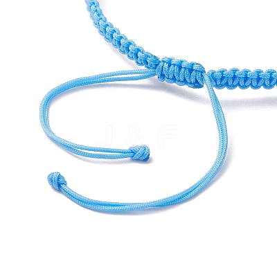 3Pcs 3 Colors Imitated Pearl Acrylic and ABS Plastic Imitation Pearl Beads Braided Bead Bracelets for Women BJEW-JB12082-1