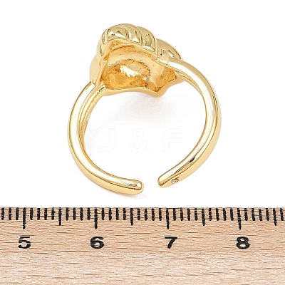 Ocean Theme Brass Cuff Rings RJEW-C135-01G-15-1