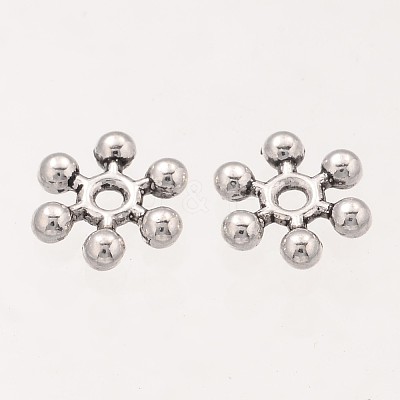 Snowflake Tibetan Silver Spacer Beads LS-A402-1