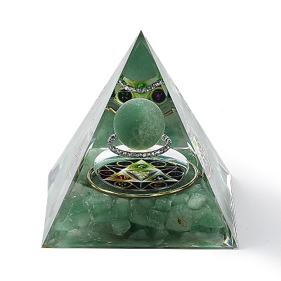 Orgonite Pyramid Resin Energy Generators AJEW-D056-01E-1