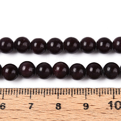 Dyed Natural Mashan Jade Round Beads Strands G-T139-6mm-67I-1