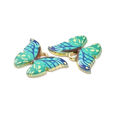 Alloy Enamel Pendants PALLOY-M200-01LG-F-1