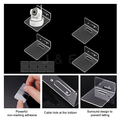 Transparent Acrylic Wall Mounted Display Stands ODIS-WH0025-84-1