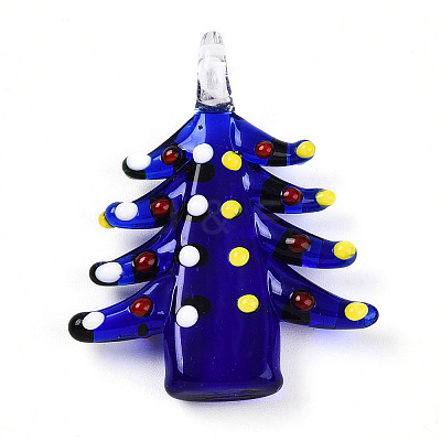 Handmade Lampwork Pendants LAMP-T023-12A-1