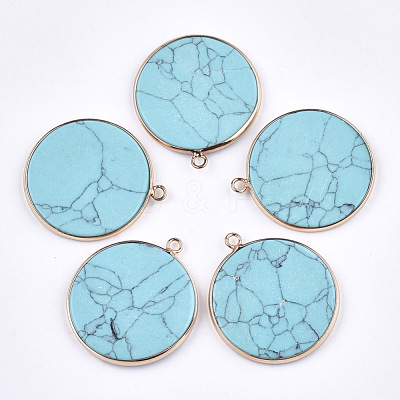 Synthetic Turquoise Pendants G-T112-24N-1