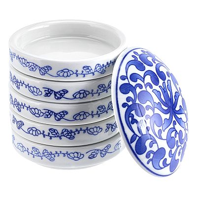 5Pcs Porcelain Brush Holder OFST-WH0816-009-1