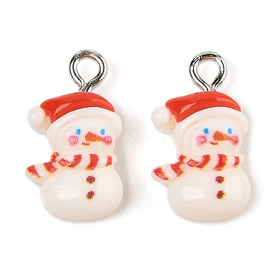 Christmas Theme Opaque Resin Pendants LS-RESI-S08-02K-1
