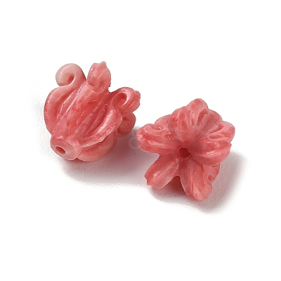 Synthetic Coral Carved Beads BSHE-P034-01C-1